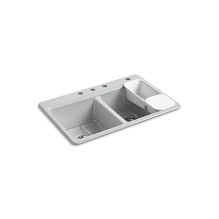 Kohler Riverby Double Equal Top Mount Sink 8679-4A2-95